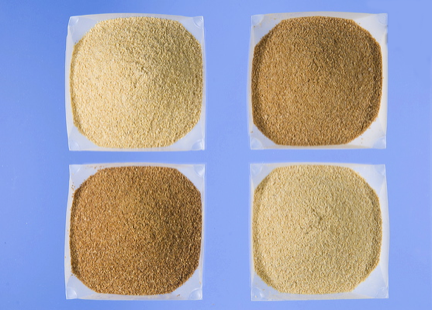 Soybean meal subjected to different heat treatments