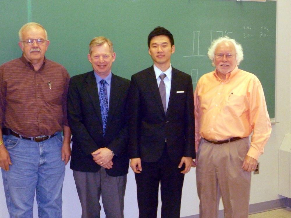 Jung Lee and his Master's thesis committee